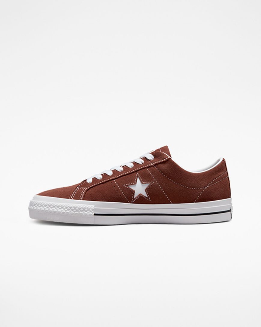 Bascheți Barbati Converse One Star Pro Rosii Albi Negrii | RO KRVHN896